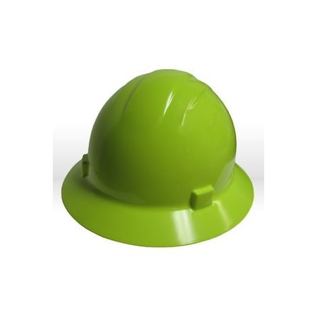 Erb Americana Full Brim Safety Helmets HAT STYLE, 4-PT NYLON SUSPENSION w/SLIDE-LOCK ADJUSTMENT, Yellow 19202